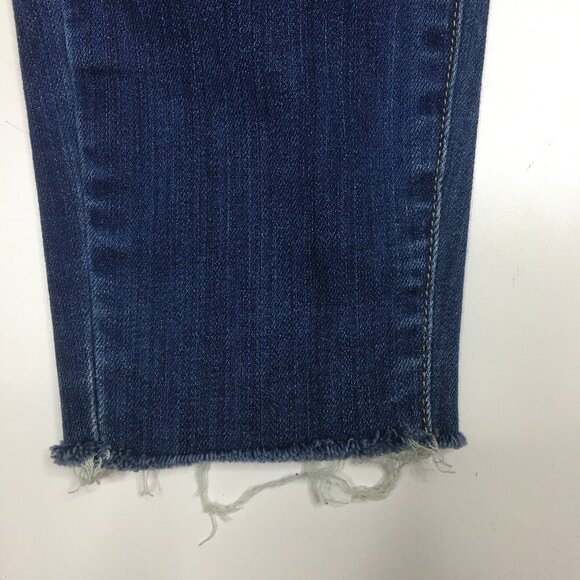 PAIGE Orson Wash Verdugo Ankle Raw Edge Hem 5 Pocket Logo Hardware Jeans - Picture 9 of 11